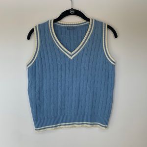 John Galt (Brandy Melville) one size fits all blue knitted sweater vest